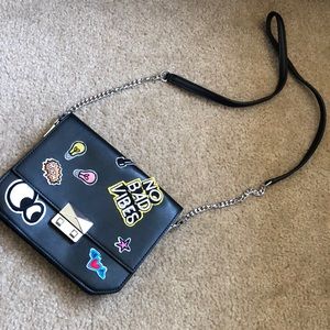 BLCK ZARA FAUX LEATHER CROSSBODY WITH PATHCES